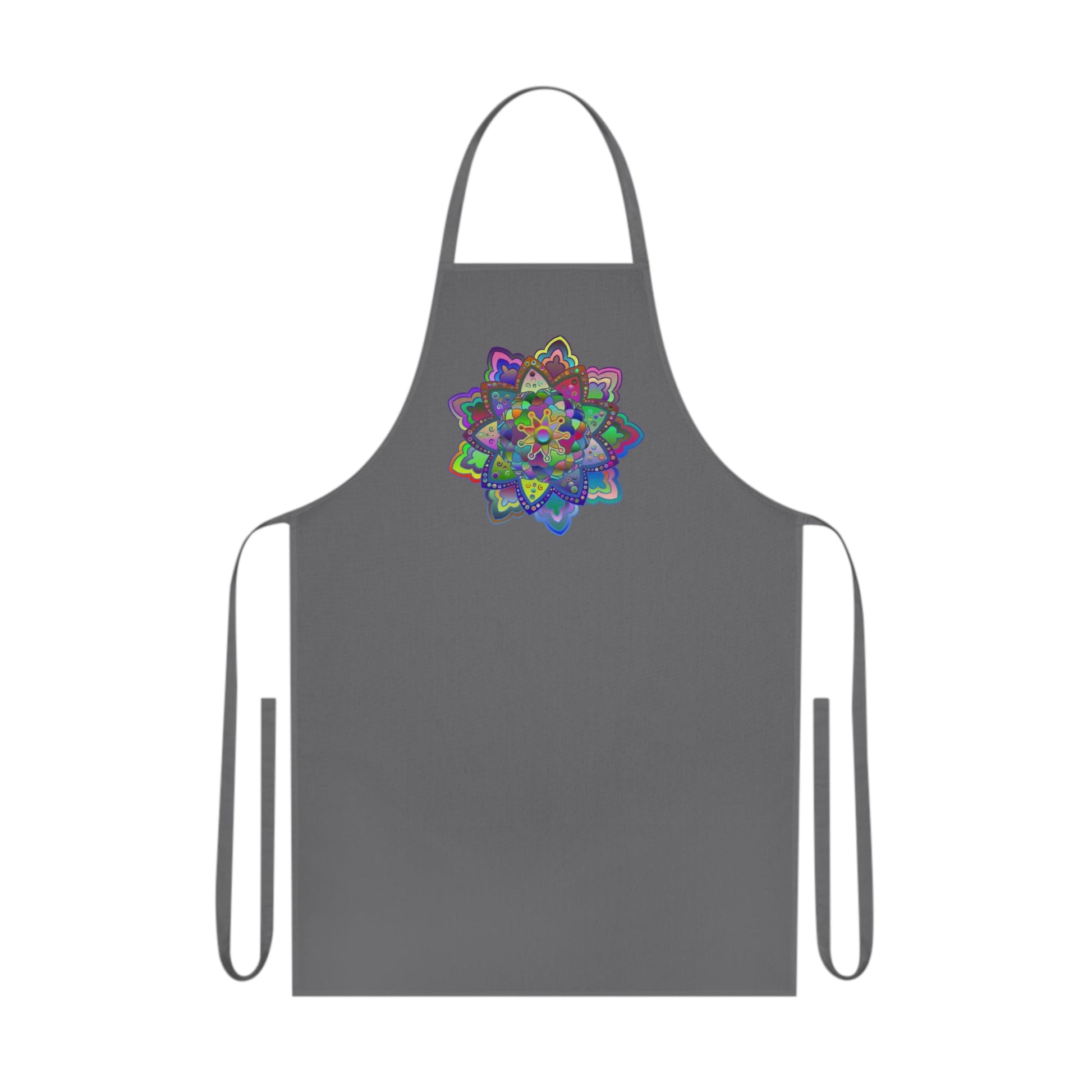 Custom Cotton Apron with Hand - Drawn Mandalas - Perfect for Chefs and Home Cooks - Blululi