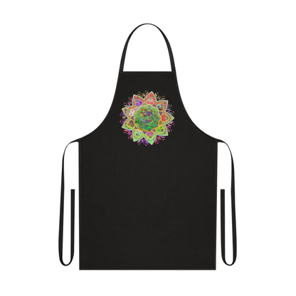 Custom Cotton Apron with Hand - Drawn Mandalas - Perfect for Chefs and Home Cooks - Blululi