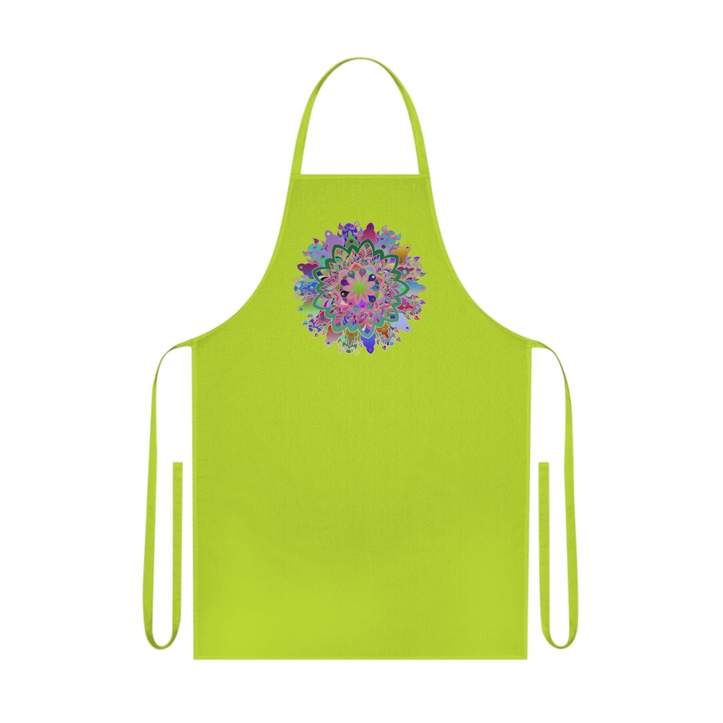 Custom Cotton Apron with Hand - Drawn Mandalas - Perfect for Chefs and Home Cooks - Blululi