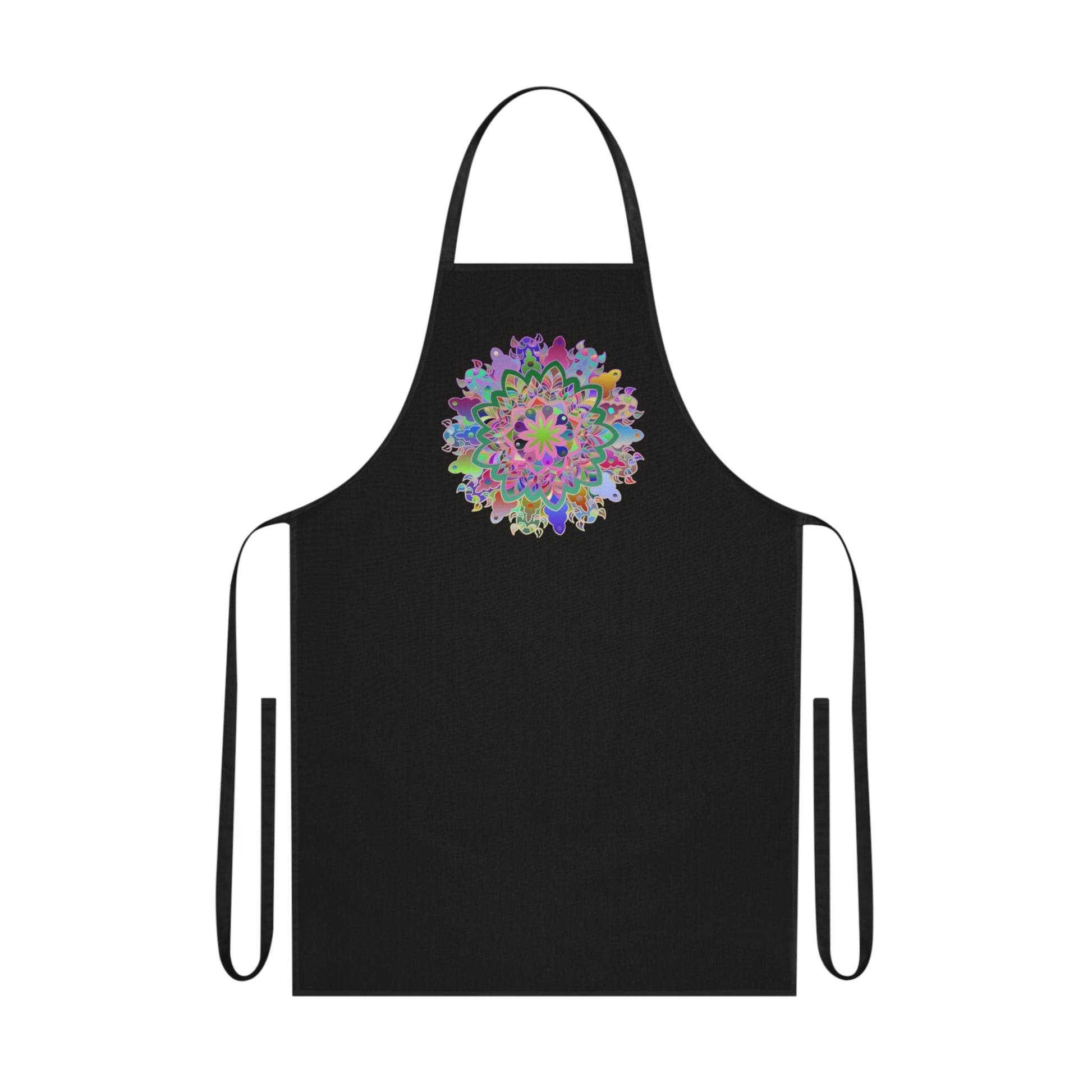 Custom Cotton Apron with Hand - Drawn Mandalas - Perfect for Chefs and Home Cooks - Blululi