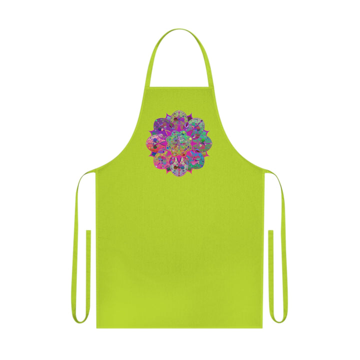 Custom Cotton Apron with Hand - Drawn Mandalas - Perfect for Chefs and Home Cooks - Blululi