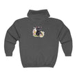 Cute Black Kitten Flower Hoodie Hoodie - Blululi