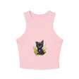 Cute Cat Art Racerback Tank Top Tank Top - Blululi