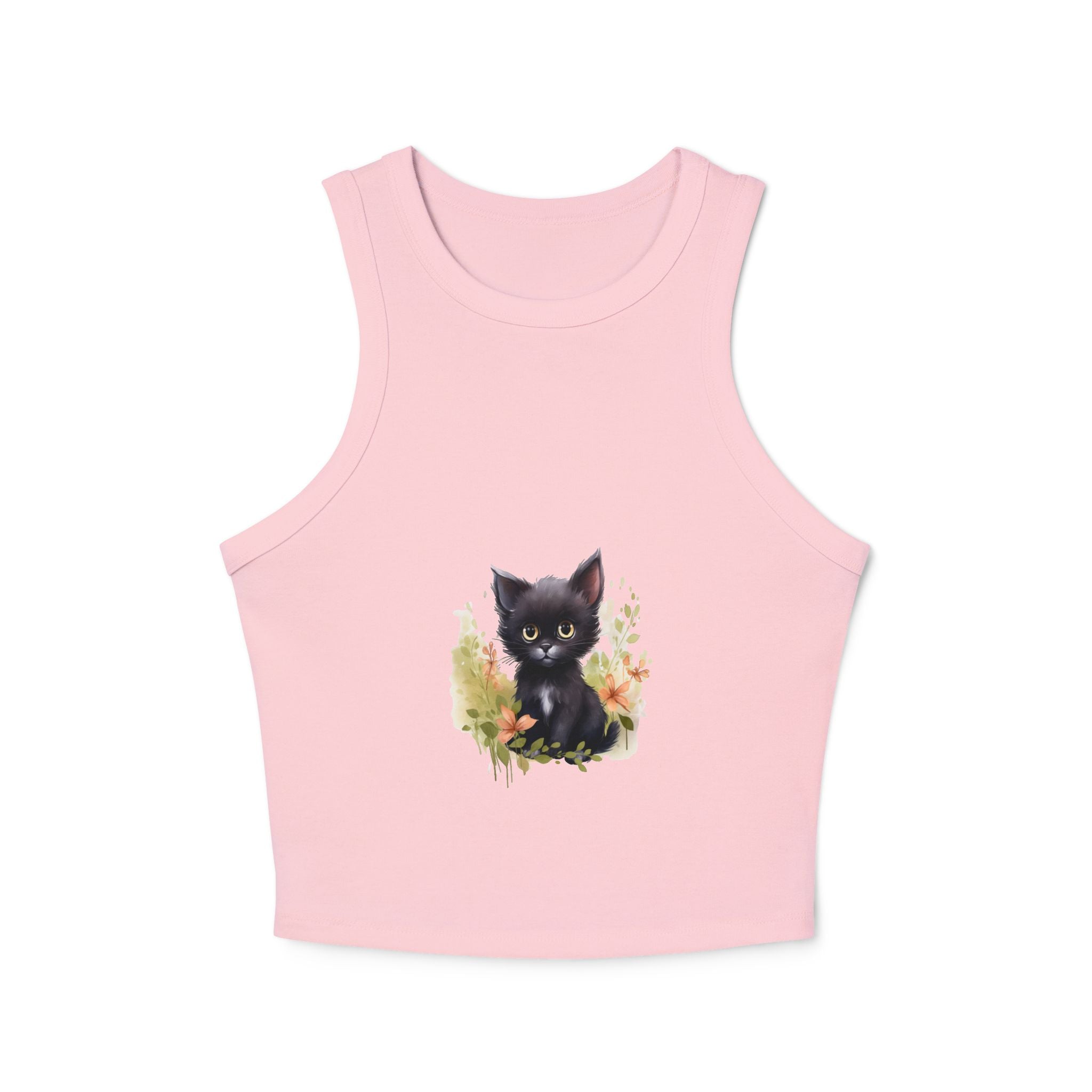 Cute Cat Art Racerback Tank Top Tank Top - Blululi