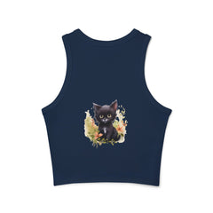 Cute Cat Art Racerback Tank Top Tank Top - Blululi