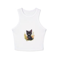 Cute Cat Art Racerback Tank Top Tank Top - Blululi