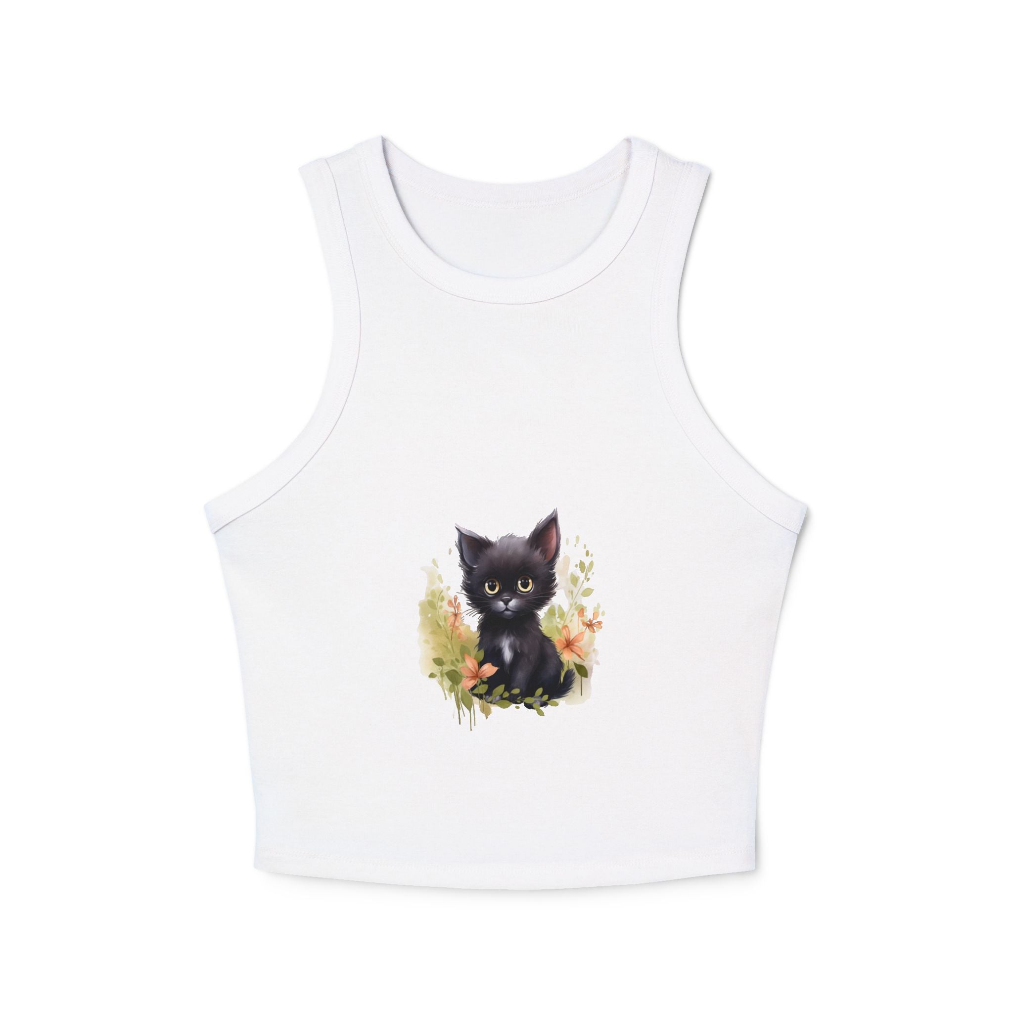 Cute Cat Art Racerback Tank Top Tank Top - Blululi