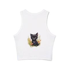 Cute Cat Art Racerback Tank Top Tank Top - Blululi
