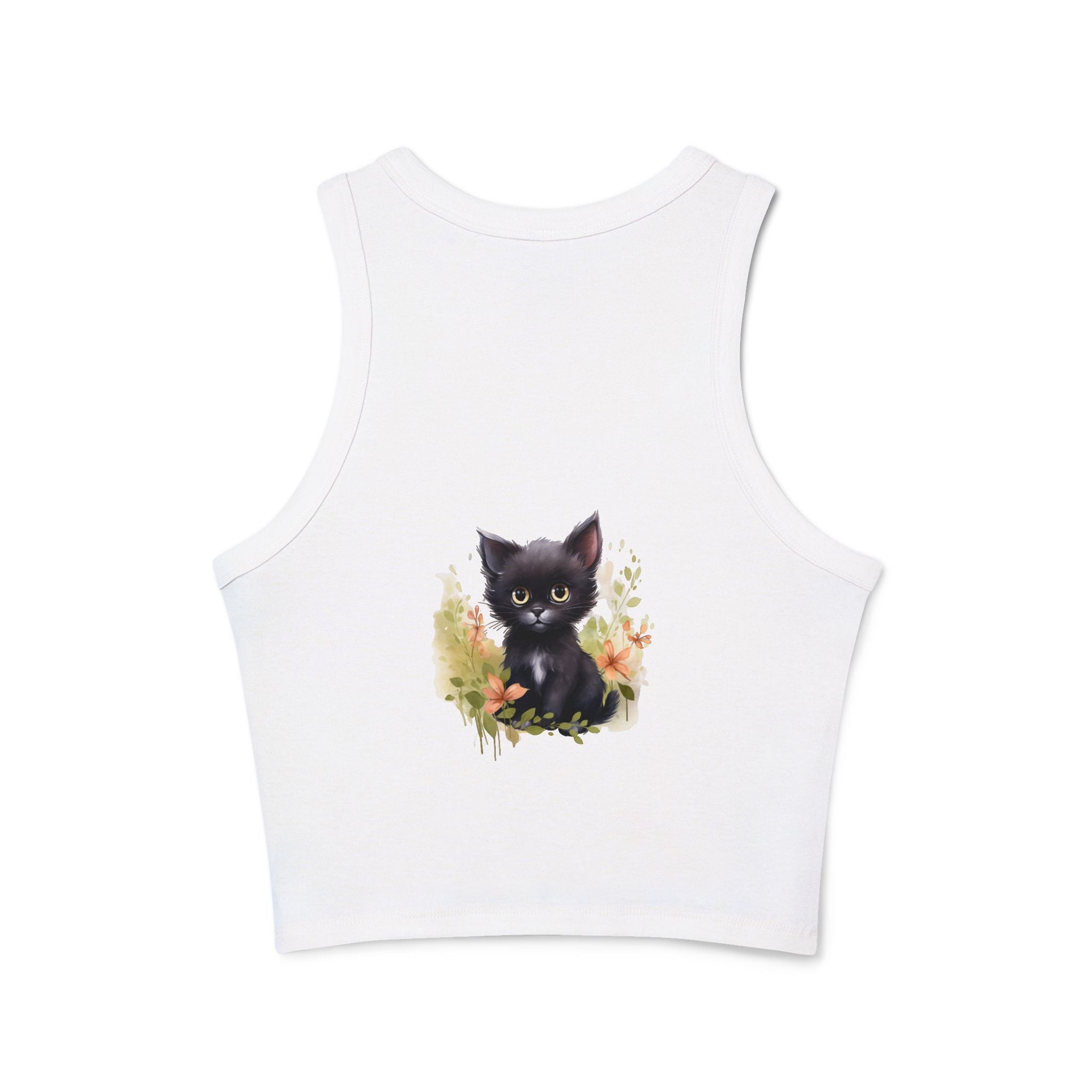 Cute Cat Art Racerback Tank Top Tank Top - Blululi