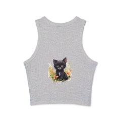 Cute Cat Art Racerback Tank Top Tank Top - Blululi