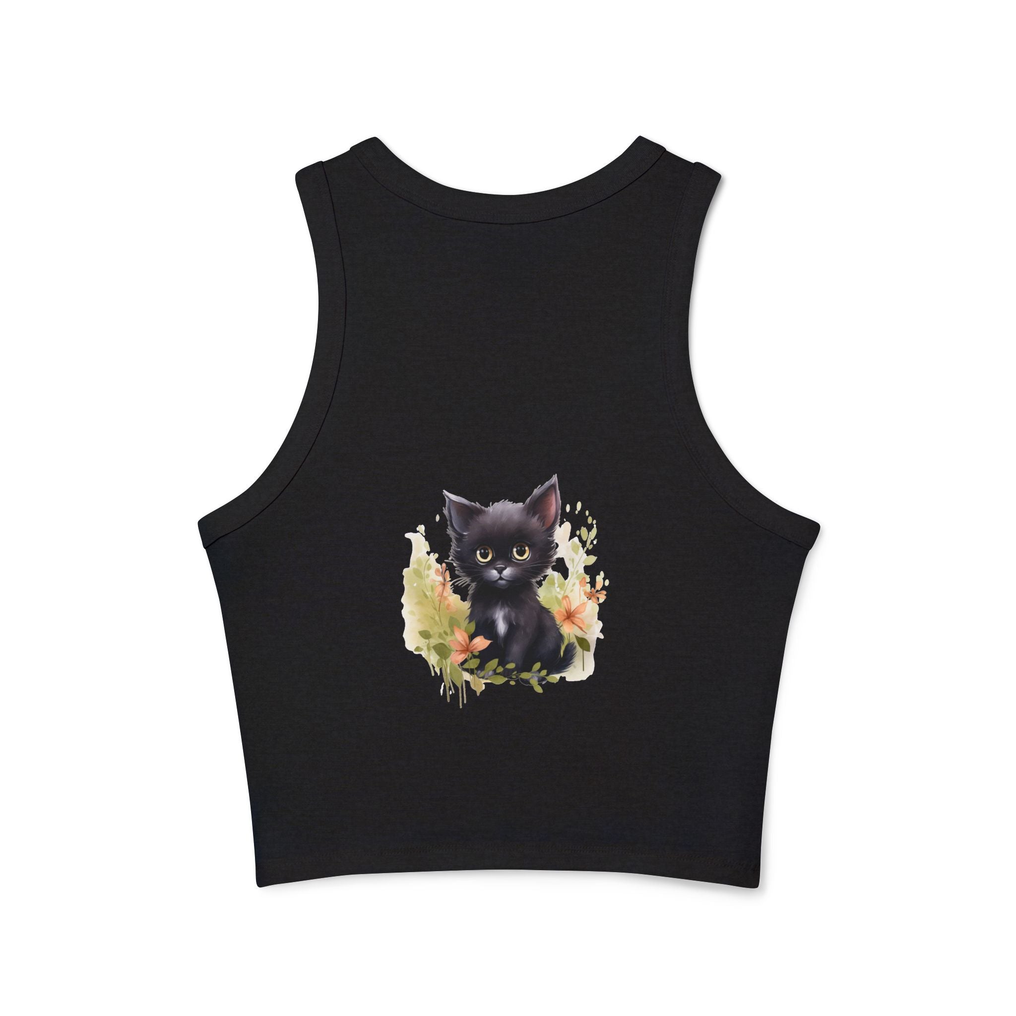 Cute Cat Art Racerback Tank Top Tank Top - Blululi
