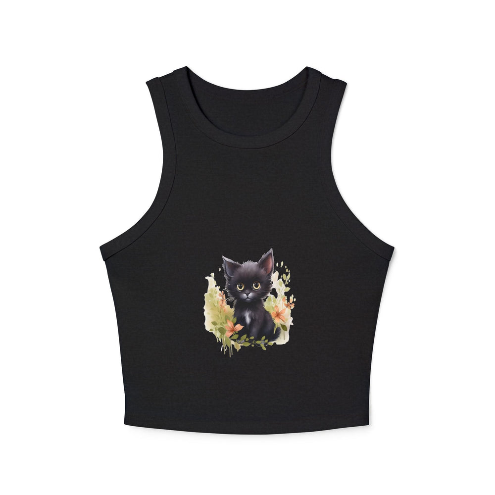 Cute Cat Art Racerback Tank Top Tank Top - Blululi