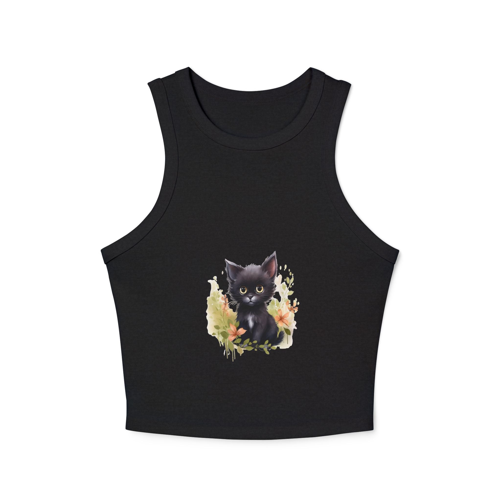 Cute Cat Art Racerback Tank Top Tank Top - Blululi