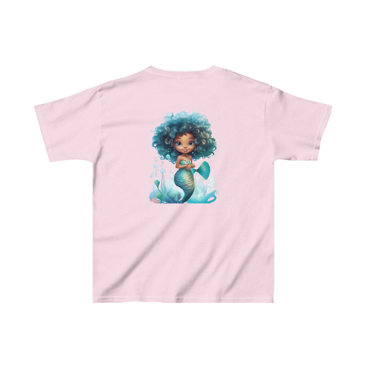 Cute Mermaid Design Kids Heavy Cotton™ Tee - Perfect for Little Mermaid Lovers and Ocean Explorers! - Blululi