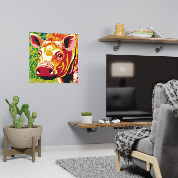 Cute Warthog Portrait - Animal Savana Poster Poster - Blululi