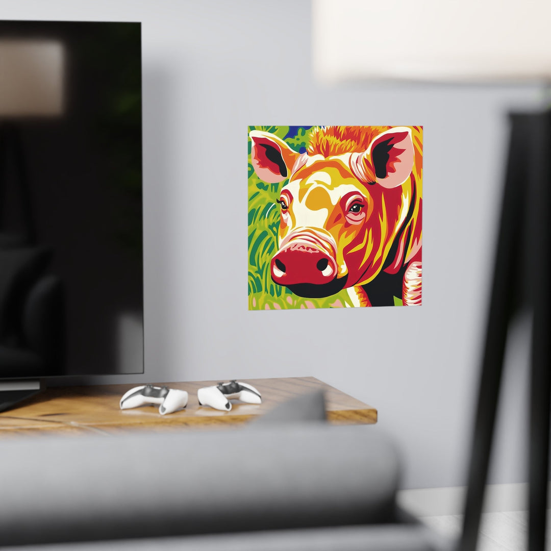 Cute Warthog Portrait - Animal Savana Poster Poster - Blululi