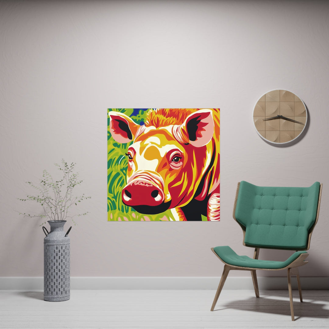 Cute Warthog Portrait - Animal Savana Poster Poster - Blululi