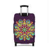 Dark Plum Mandala Luggage Cover Accessories - Blululi