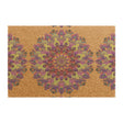 Doormat with hand - drawn Flower mandala design Home Decor - Blululi