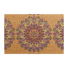 Doormat with hand - drawn Flower mandala design Home Decor - Blululi