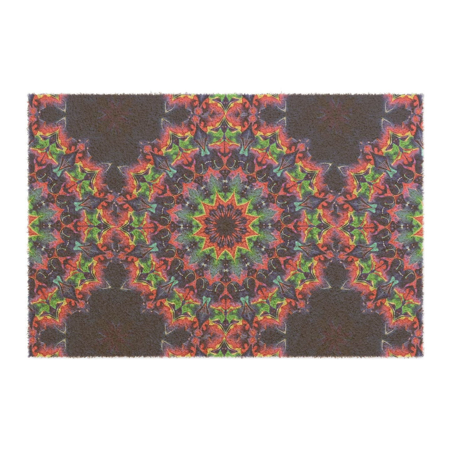 Doormat with hand - drawn mandala designs Home Decor - Blululi