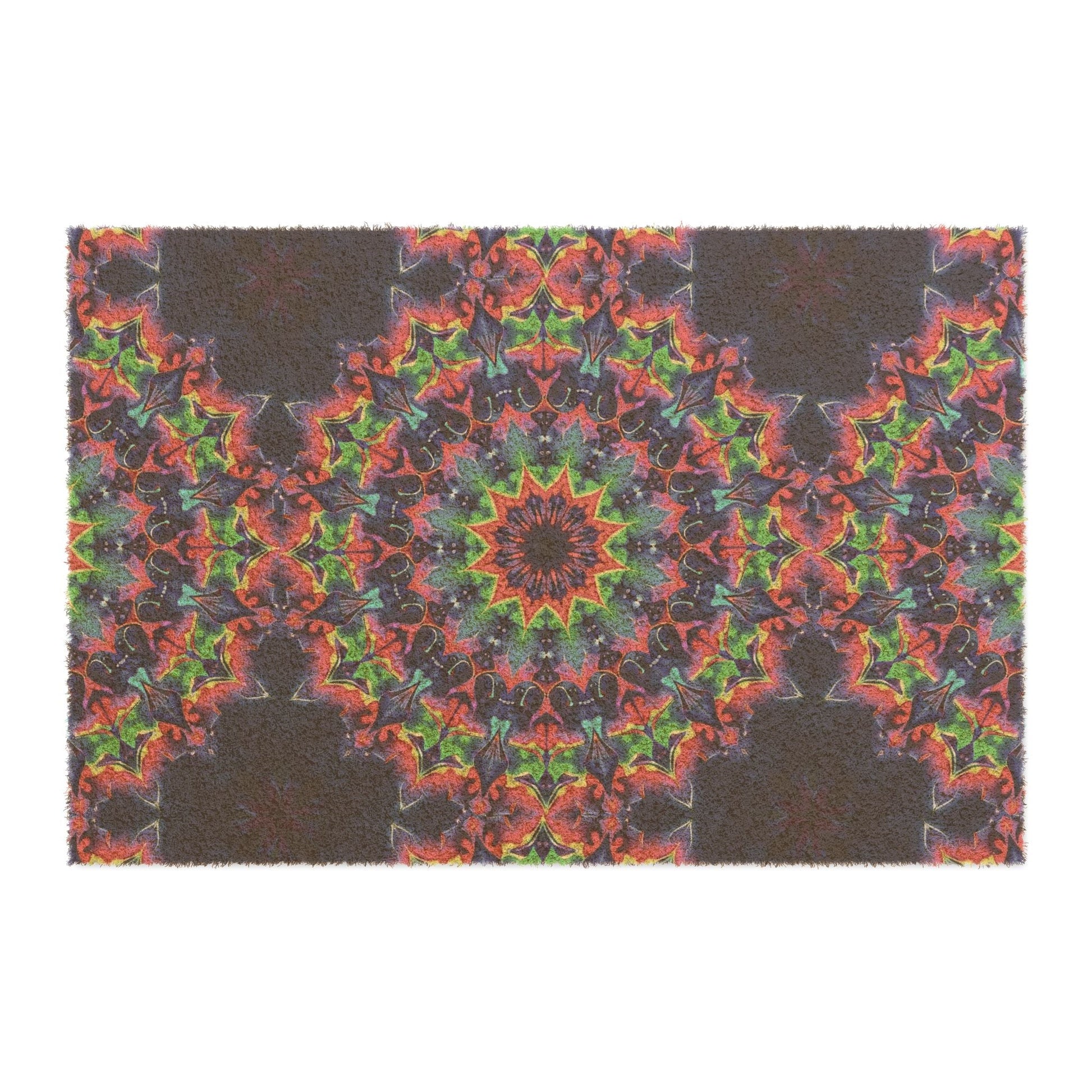 Doormat with hand - drawn mandala designs Home Decor - Blululi