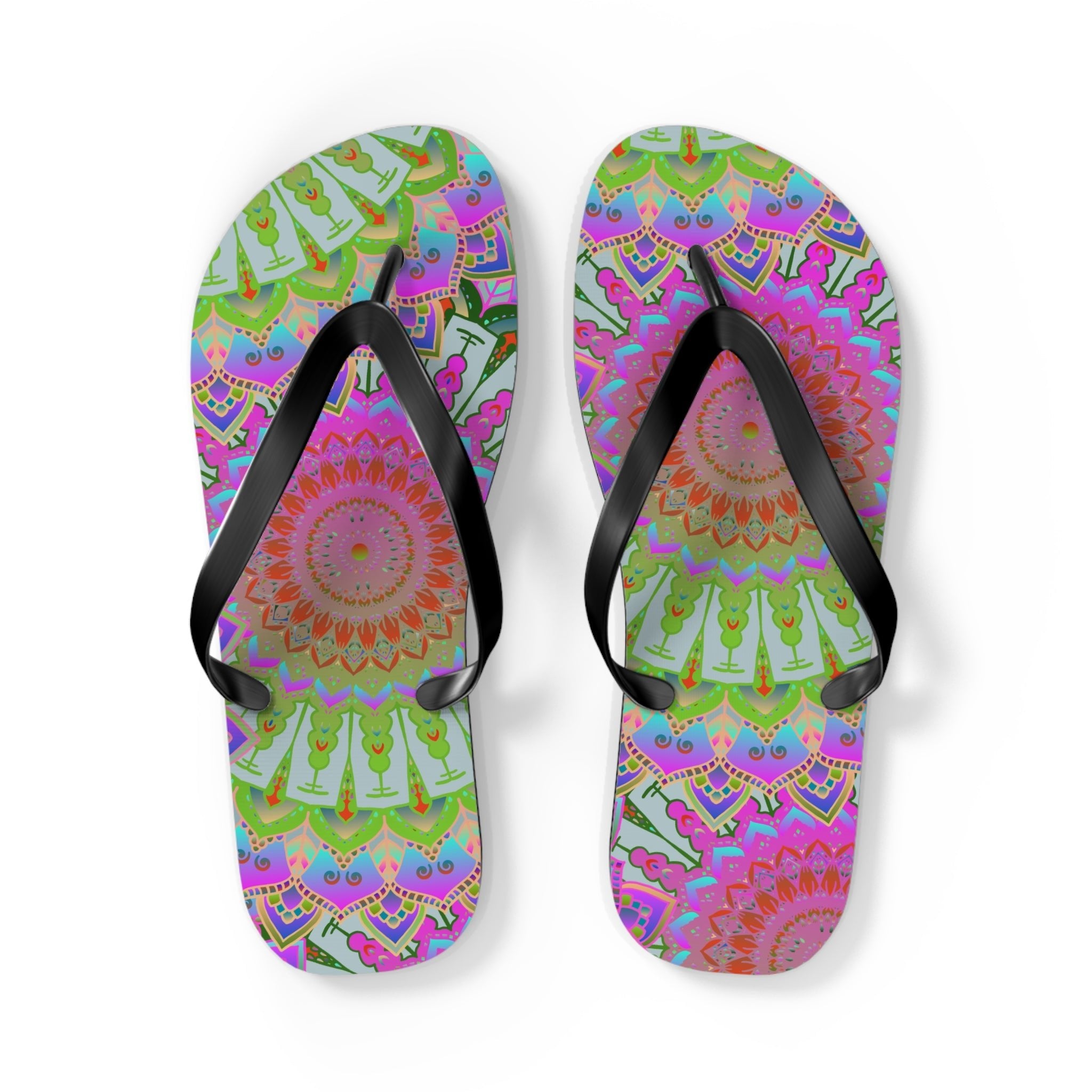 Dreamy Mandala Flip Flops - Balance & Harmony Shoes - Blululi