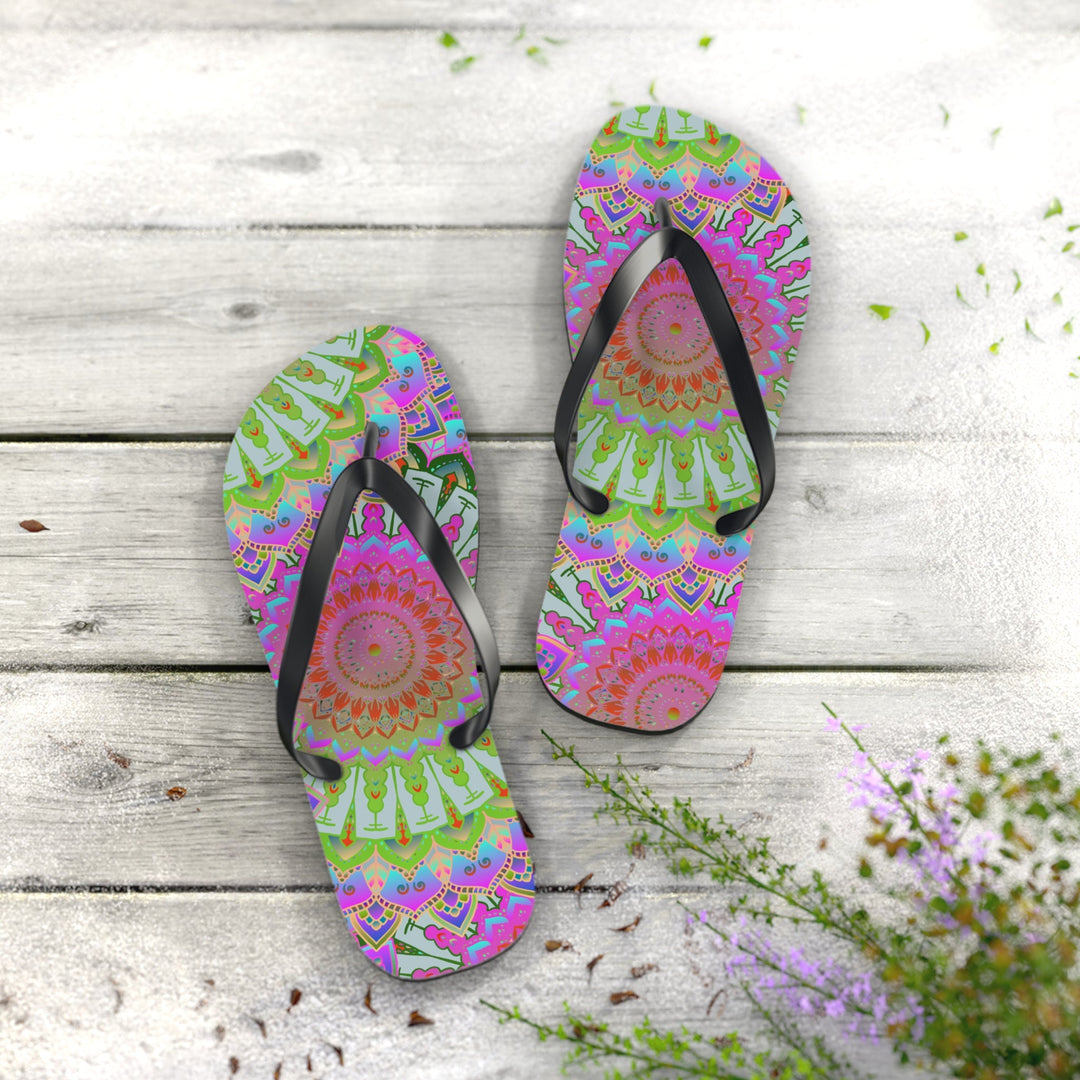 Dreamy Mandala Flip Flops - Balance & Harmony Shoes - Blululi