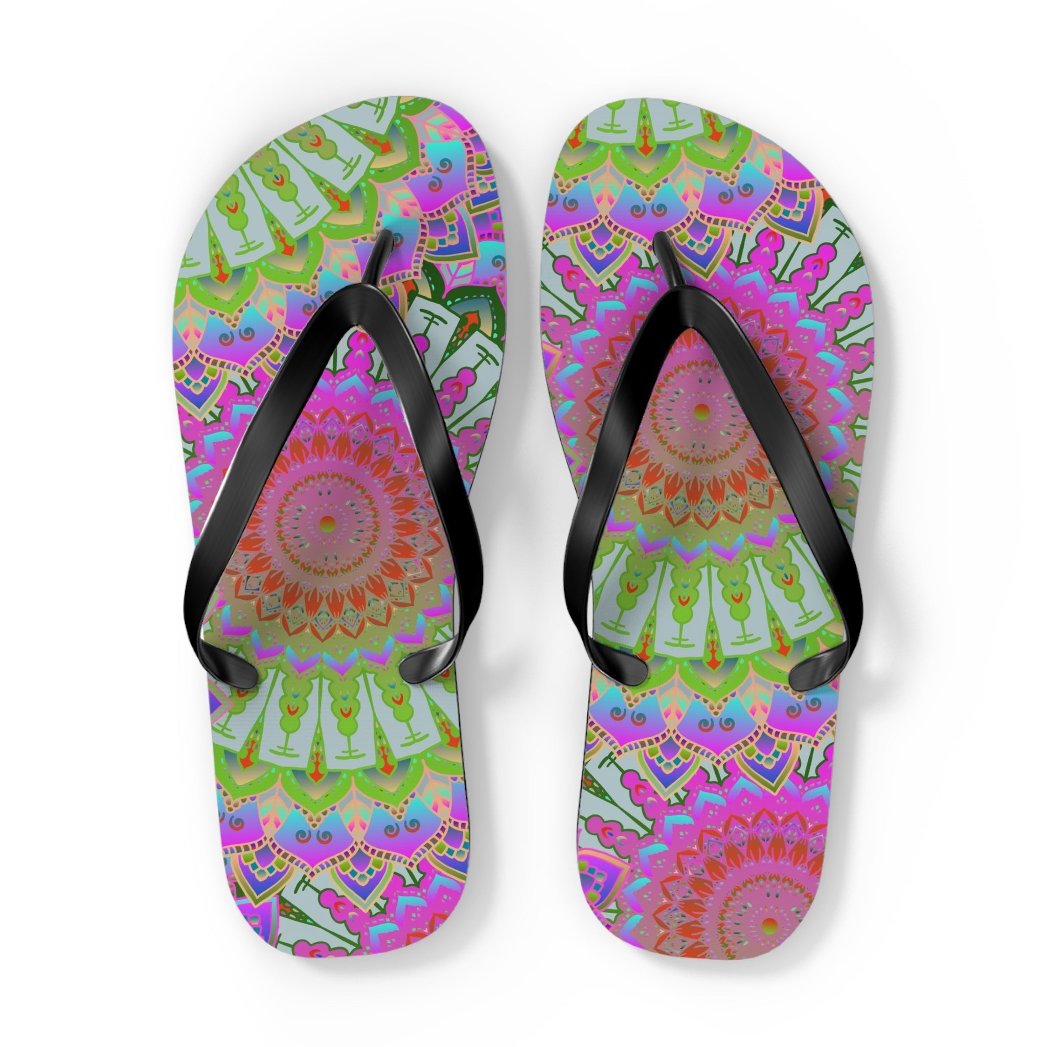 Dreamy Mandala Flip Flops - Balance & Harmony Shoes - Blululi