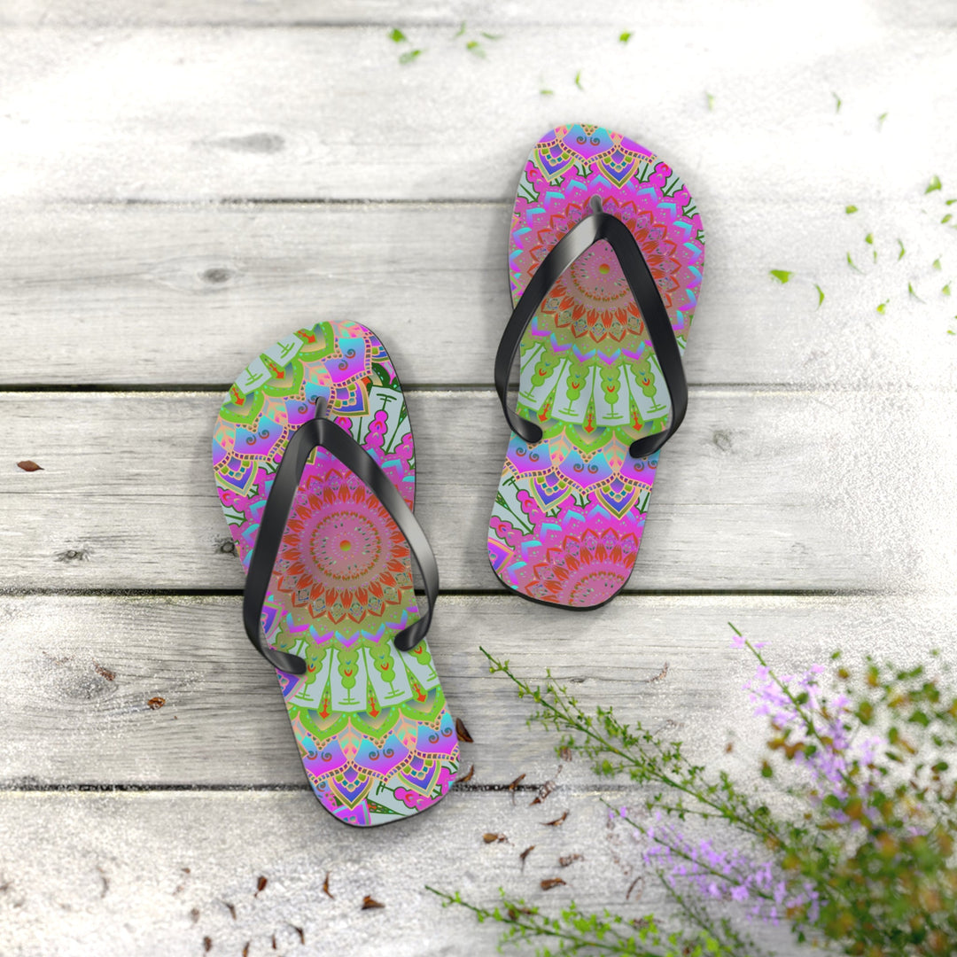 Dreamy Mandala Flip Flops - Balance & Harmony Shoes - Blululi