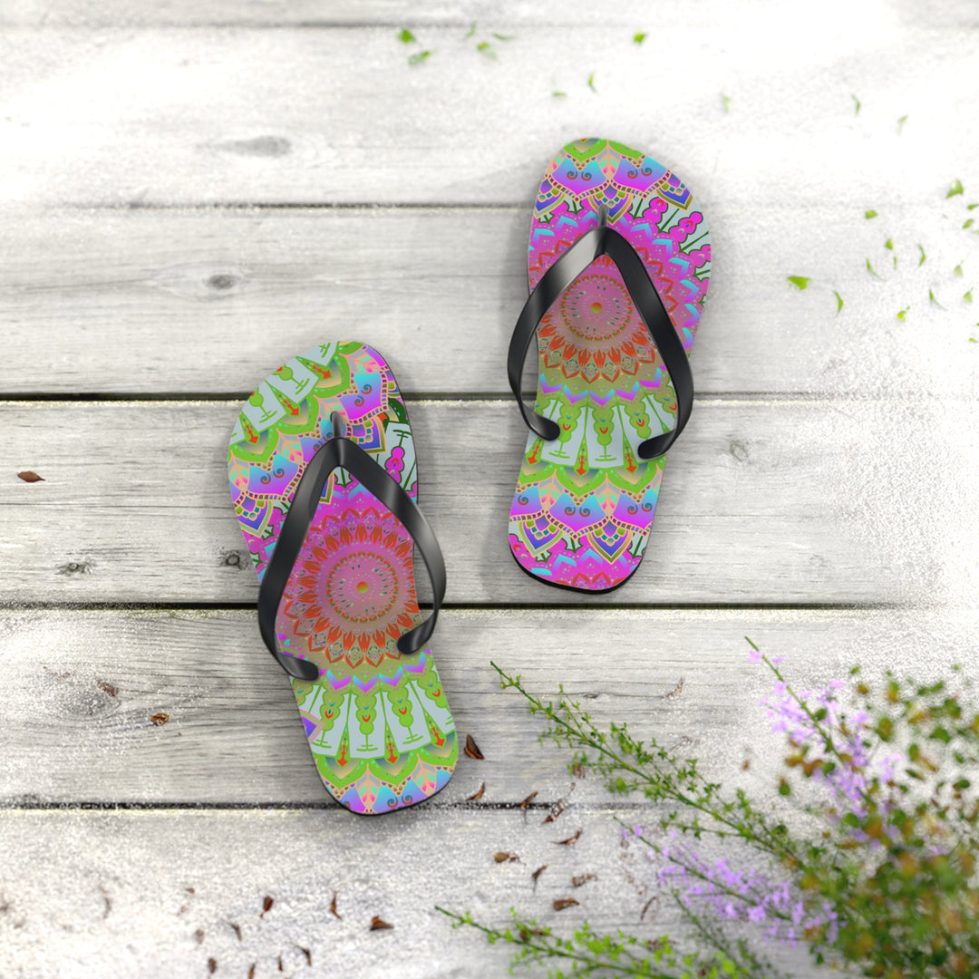 Dreamy Mandala Flip Flops - Balance & Harmony Shoes - Blululi