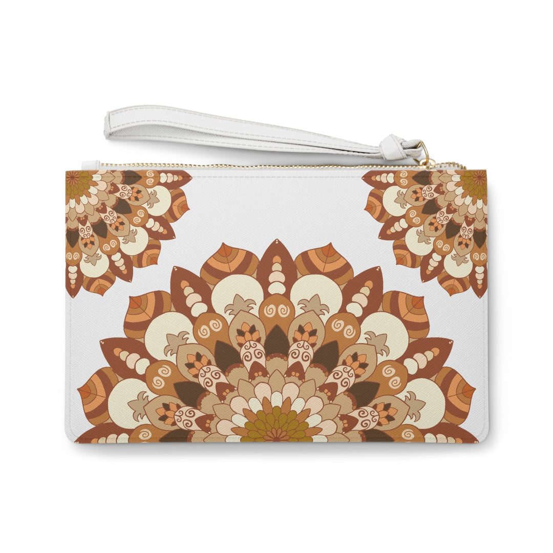 Earth Tone Mandala Clutch Bag Bags - Blululi