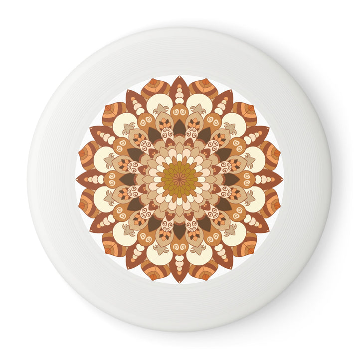 Earth Tones Mandala Frisbee Disc Accessories - Blululi