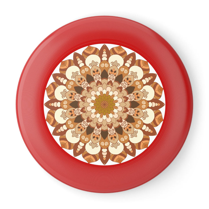 Earth Tones Mandala Frisbee Disc Accessories - Blululi