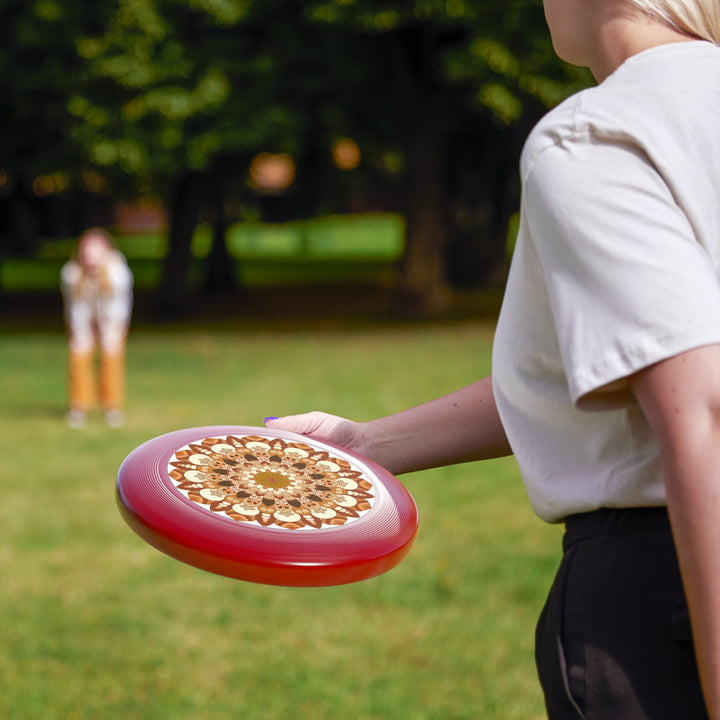 Earth Tones Mandala Frisbee Disc Accessories - Blululi