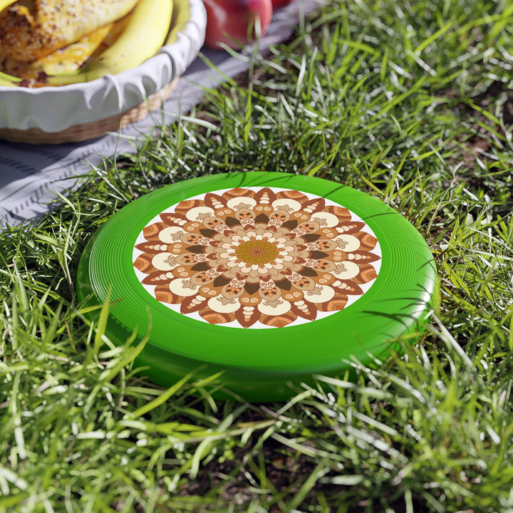 Earth Tones Mandala Frisbee Disc Accessories - Blululi