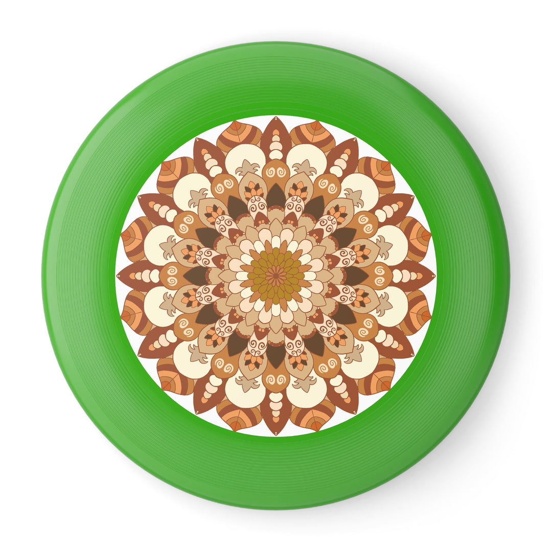 Earth Tones Mandala Frisbee Disc Accessories - Blululi