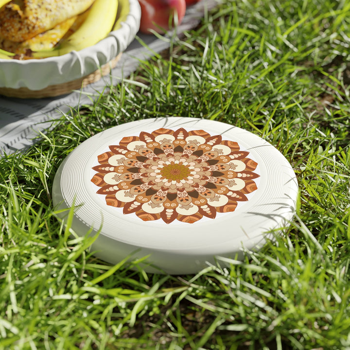 Earth Tones Mandala Frisbee Disc Accessories - Blululi