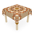 Earthy Mandala Tablecloth - Sand Hues Home Decor - Blululi