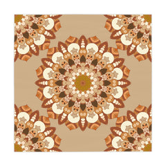 Earthy Mandala Tablecloth - Sand Hues Home Decor - Blululi