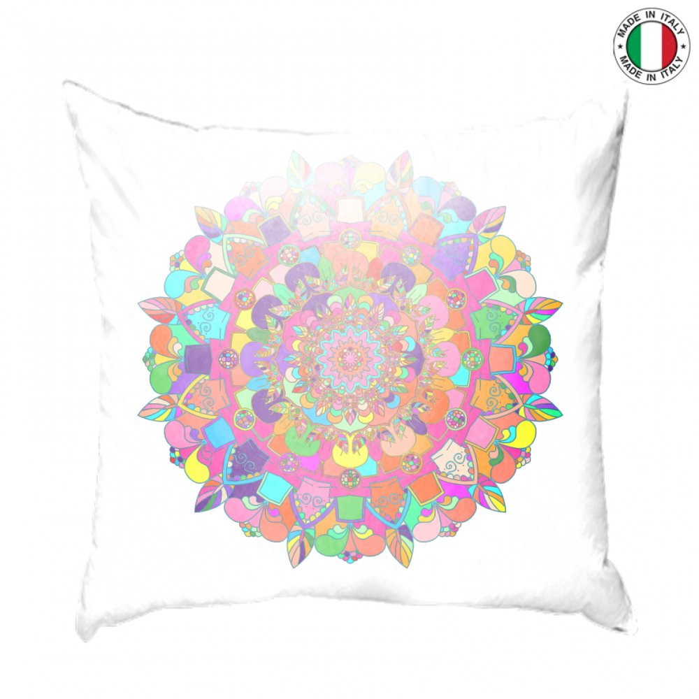 Federa Cuscino 60x60 Stampa Piena - 60x60 cm Pillow Case with Hand - Drawn Mandala Art Federa Cuscino 60x60 Stampa Piena - Blululi