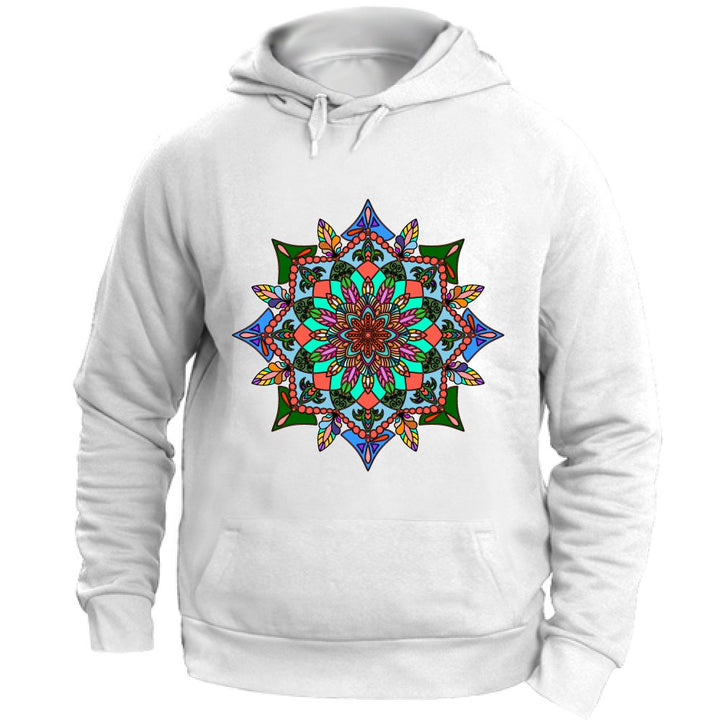 Felpa Unisex con Cappuccio Hoodie Premium Unisex Mandala Art Hoodie - Colorfu - Blululi