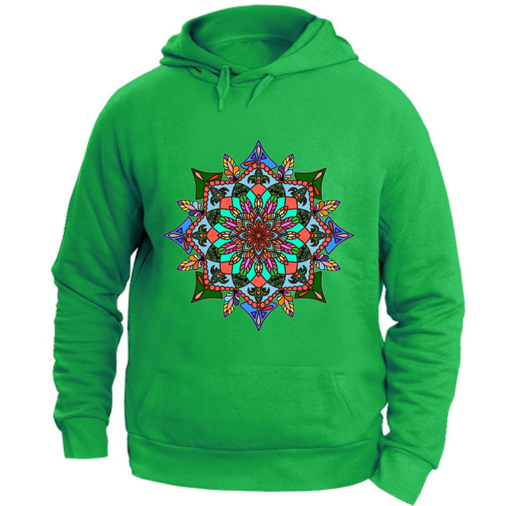 Felpa Unisex con Cappuccio Hoodie Premium Unisex Mandala Art Hoodie - Colorfu - Blululi