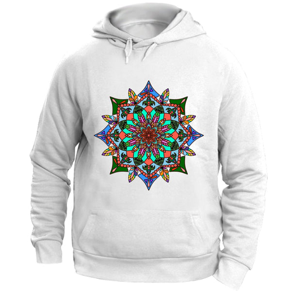 Felpa Unisex con Cappuccio Hoodie Premium Unisex Mandala Art Hoodie - Colorfu - Blululi