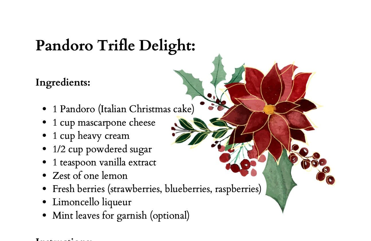 Festive Flavors: Italian Holiday Recipes - A Delightful Collection digital download - Blululi