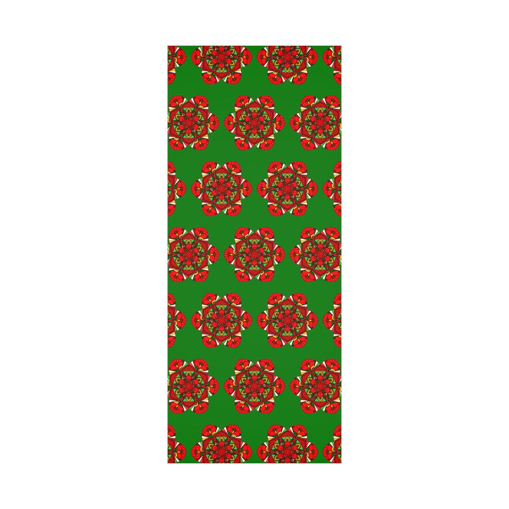 Festive Green Mandala Gift Wrap Paper - Premium Quality for Christmas Gifts 1 - Blululi