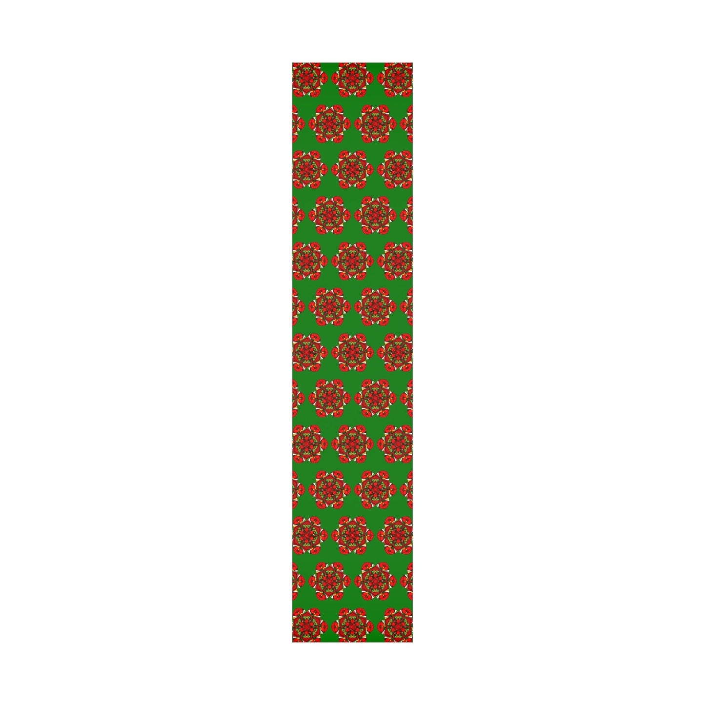 Festive Green Mandala Gift Wrap Paper - Premium Quality for Christmas Gifts 1 - Blululi