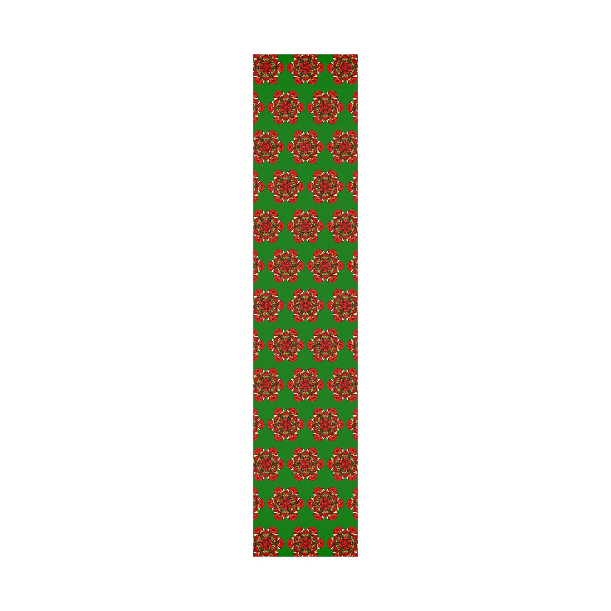 Festive Green Mandala Gift Wrap Paper - Premium Quality for Christmas Gifts 1 - Blululi