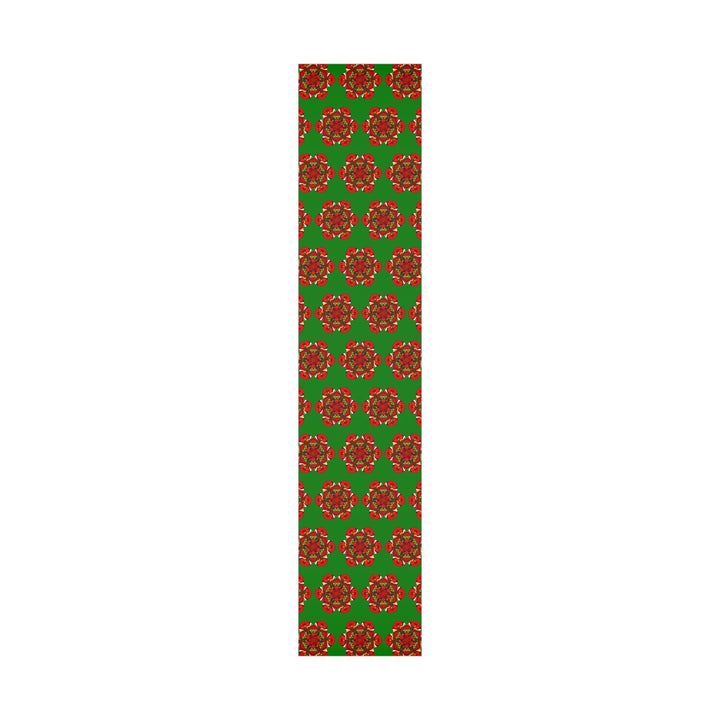 Festive Green Mandala Gift Wrap Paper - Premium Quality for Christmas Gifts 1 - Blululi