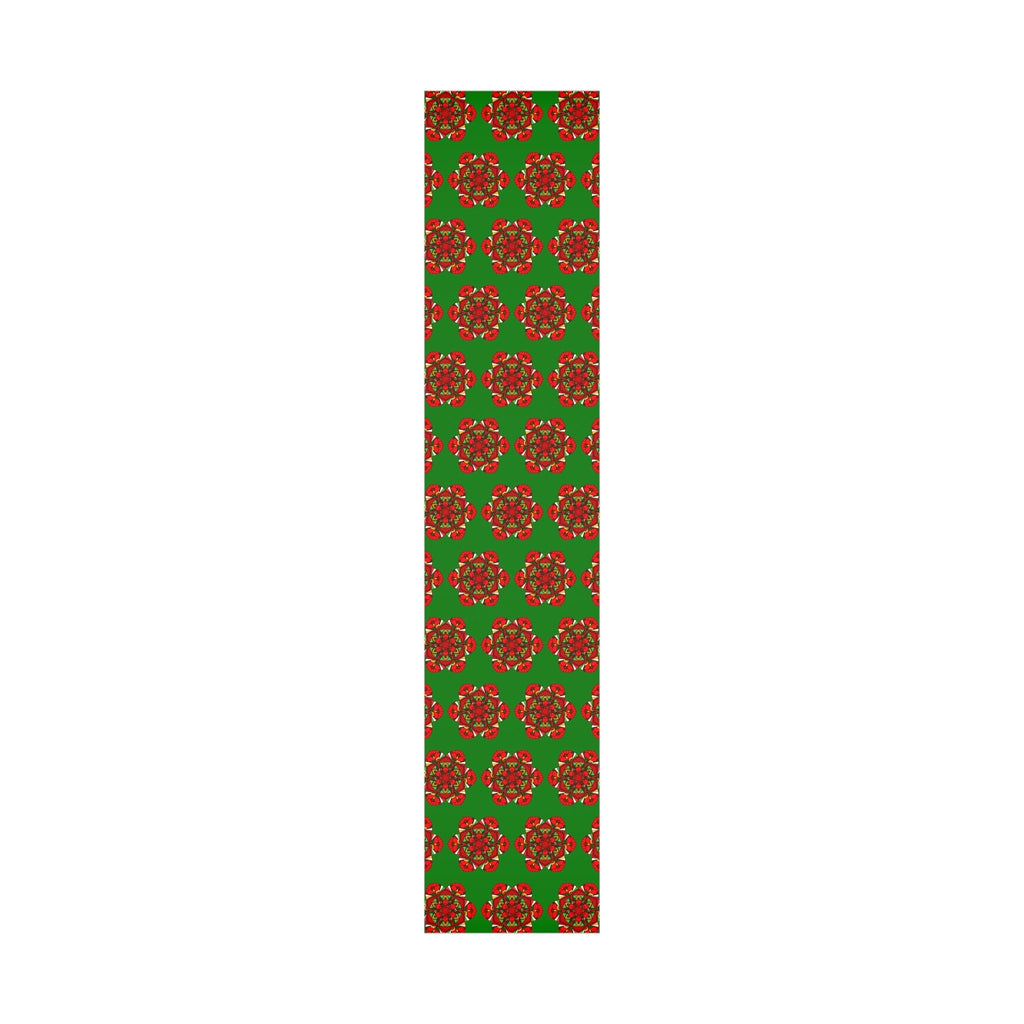 Festive Green Mandala Gift Wrap Paper - Premium Quality for Christmas Gifts 1 - Blululi